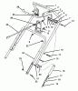 Toro 38186 - CCR 2000 Snowthrower, 1996 (6900001-6999999) Ersatzteile HANDLE ASSEMBLY