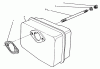 Toro 38186 - CCR 2000 Snowthrower, 1996 (6900001-6999999) Ersatzteile MUFFLER ASSEMBLY (ENGINE MODEL 47PS5-5)