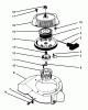 Toro 38186 - CCR 2000 Snowthrower, 1996 (6900001-6999999) Ersatzteile RECOIL STARTER ASSEMBLY (ENGINE MODEL 47PS5-5)
