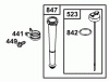 Toro 62925 - 5.5 hp Lawn Vacuum, 2001 (210000001-210999999) Ersatzteile OIL FILTER, TUBE AND PUMP ASSEMBLY BRIGGS AND STRATTON MODEL 110402-0218-E1