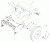 Toro 62925 - 5.5 hp Lawn Vacuum, 2001 (210000001-210999999) Ersatzteile WHEEL AND TRACTION ASSEMBLY