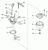 Toro 38190 - CCR 1000 Snowthrower, 1990 (0000001-0999999) Ersatzteile CARBURETOR NO. 632552