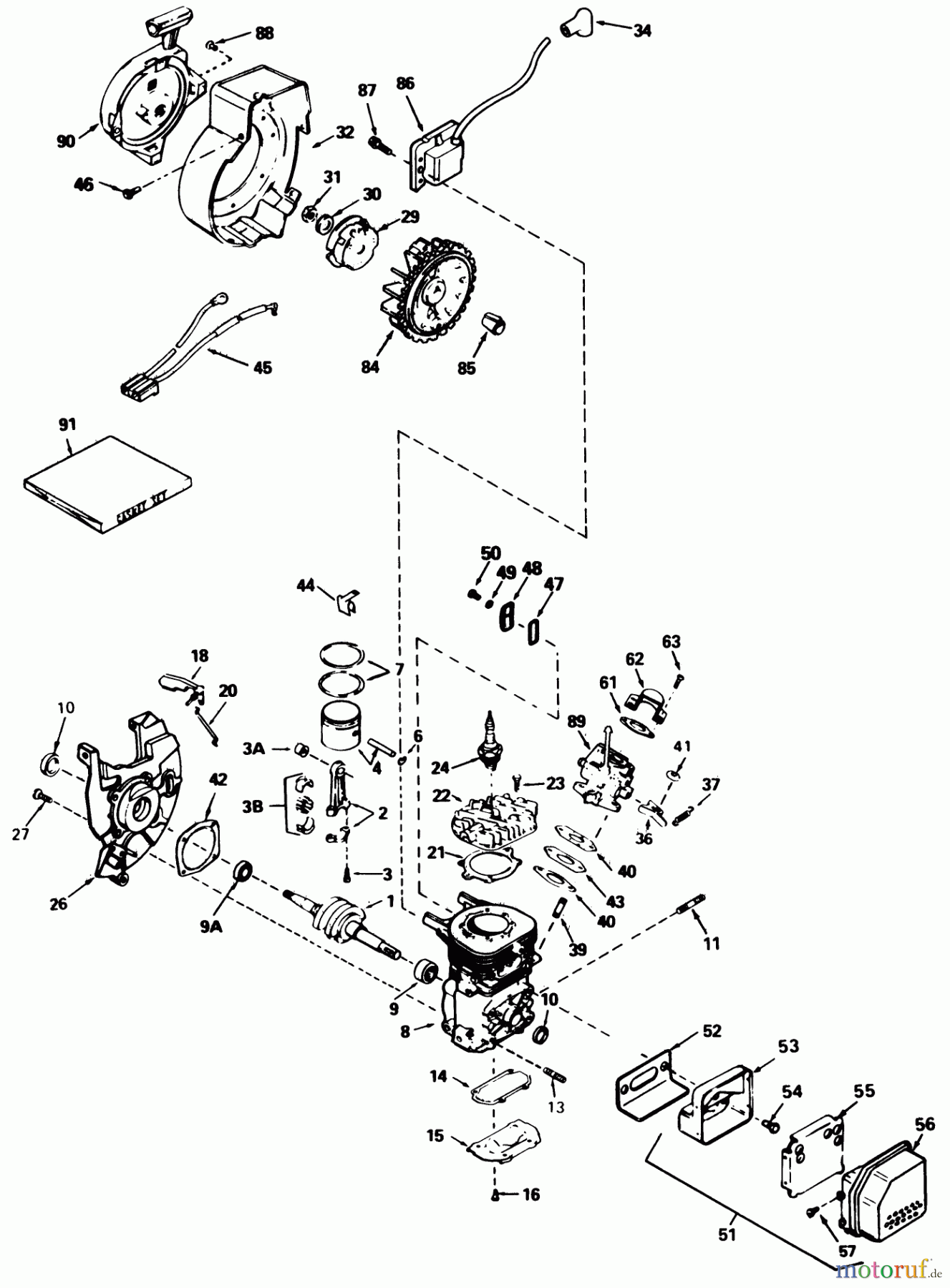 Toro Neu Snow Blowers/Snow Throwers Seite 1 38190 - Toro CCR 1000 Snowthrower, 1990 (0000001-0999999) ENGINE TECUMSEH MODEL NO. HSK600 TYPE 1660-N (MODEL NO. 38195 ONLY)