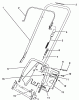 Toro 38190 - CCR 1000 Snowthrower, 1990 (0000001-0999999) Ersatzteile HANDLE ASSEMBLY