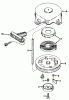 Toro 38190 - CCR 1000 Snowthrower, 1990 (0000001-0999999) Ersatzteile RECOIL STARTER NO. 590537