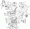Toro 38190 - CCR 1000 Snowthrower, 1990 (0000001-0999999) Ersatzteile UPPER SHROUD ASSEMBLY