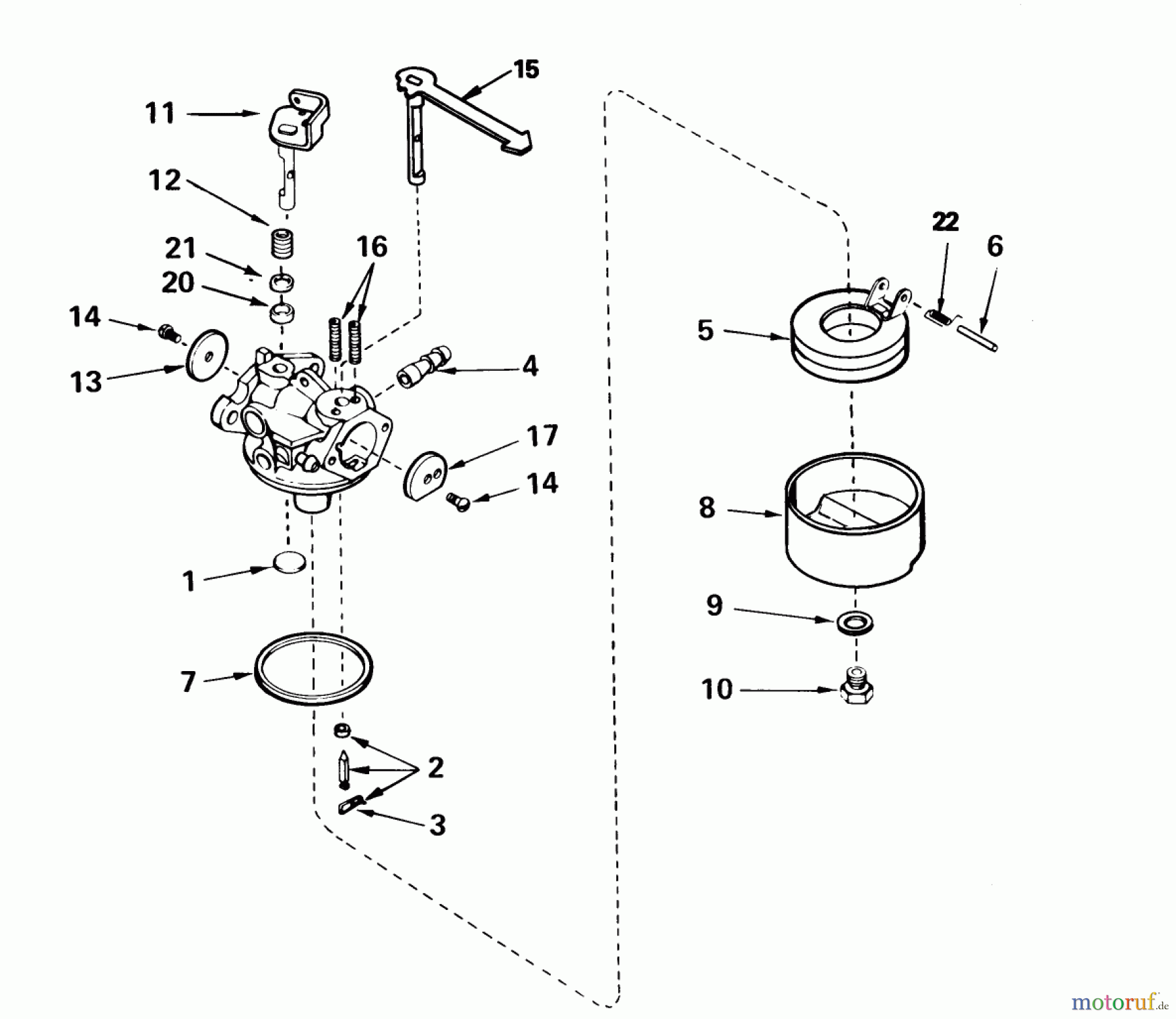 Toro Neu Snow Blowers/Snow Throwers Seite 1 38190 - Toro CCR 1000 Snowthrower, 1992 (2000001-2999999) CARBURETOR NO. 632552