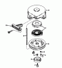 Toro 38191 - CCR 1000 Snowthrower, 1992 (2000001-2999999) Ersatzteile RECOIL STARTER NO. 590537