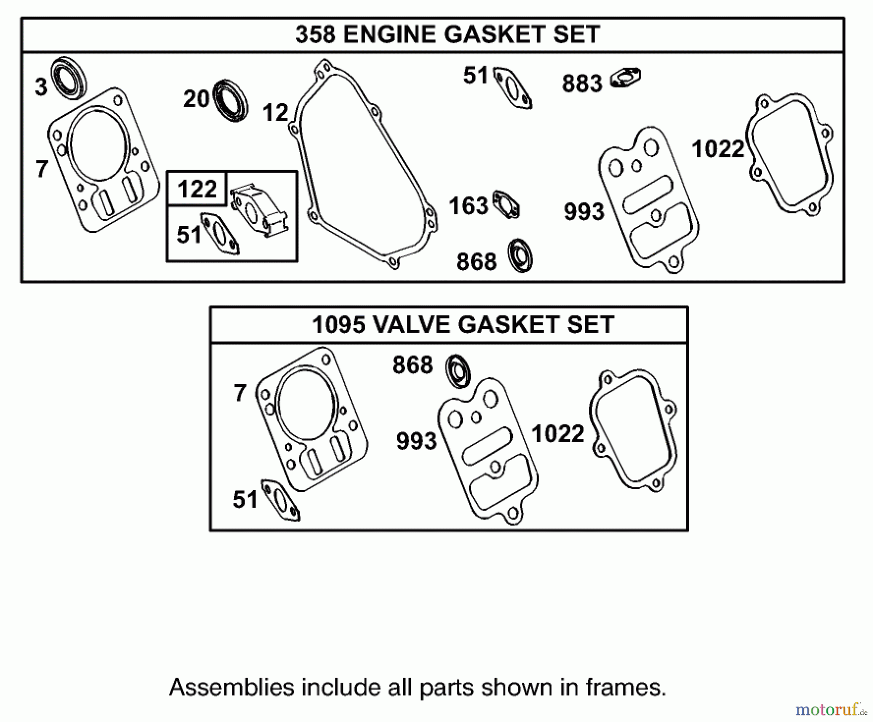 Toro Neu Blowers/Vacuums/Chippers/Shredders 62925 - Toro 5.5 hp Lawn Vacuum, 2003 (230000001-230999999) GASKET ASSEMBLY ENGINE BRIGGS AND STRATTON MODEL 126402-0245-E1