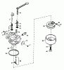 Toro 38191 - CCR 1000 Snowthrower, 1993 (3900001-3999999) Ersatzteile CARBURETOR NO. 632641