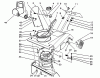 Toro 38191 - CCR 1000 Snowthrower, 1993 (3900001-3999999) Ersatzteile UPPER SHROUD ASSEMBLY