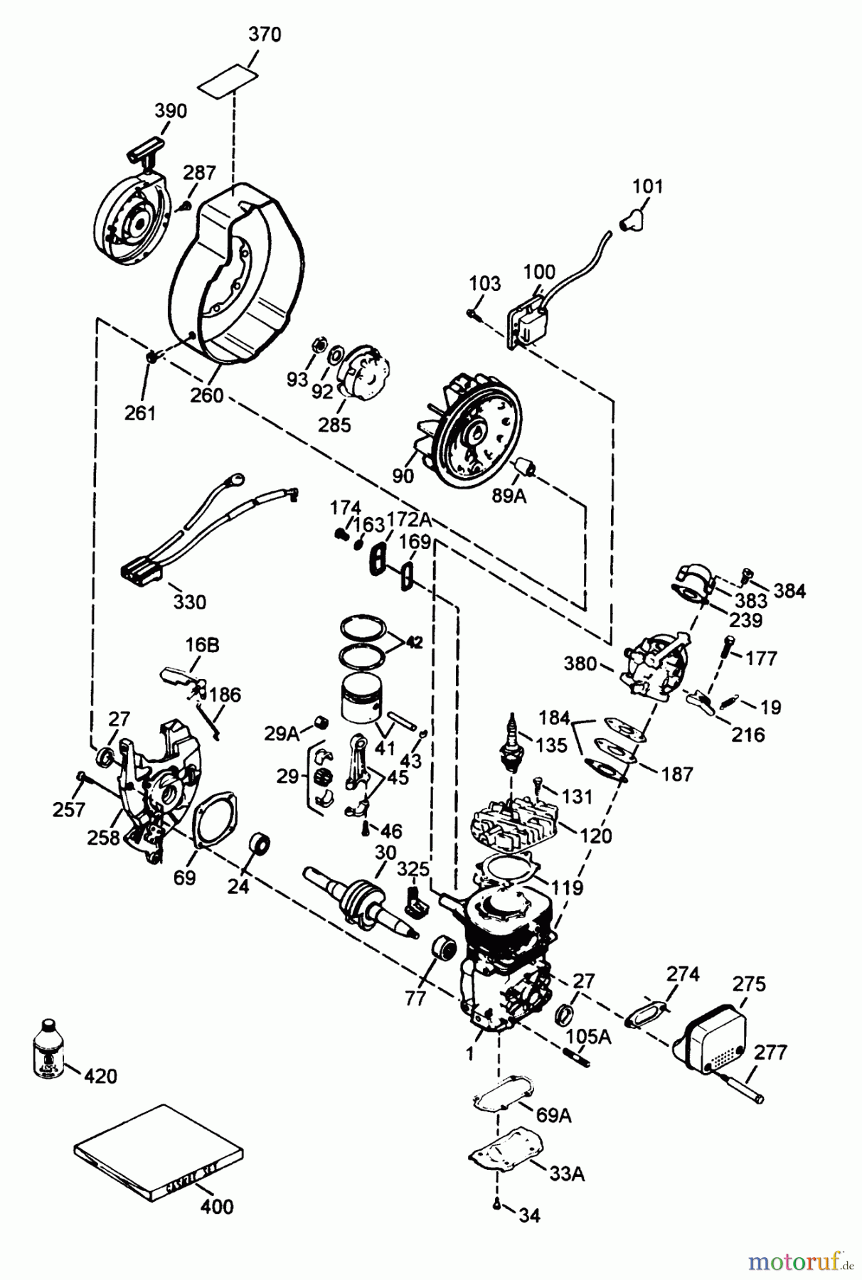 Toro Neu Snow Blowers/Snow Throwers Seite 1 38190 - Toro CCR 1000 Snowthrower, 1994 (49000001-49999999) ENGINE TECUMSEH MODEL NO. HSK600 TYPE 1671-S (MODEL NO. 38191 ONLY)
