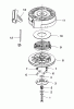 Toro 38190 - CCR 1000 Snowthrower, 1994 (49000001-49999999) Ersatzteile RECOIL STARTER NO. 590652