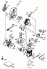 Toro 38195 - CCR 1000 Snowthrower, 1996 (69000001-69999999) Ersatzteile ENGINE TECUMSEH MODEL NO. HSK600-1681S