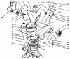 Toro 38195 - CCR 1000 Snowthrower, 1996 (69000001-69999999) Ersatzteile UPPER SHROUD ASSEMBLY