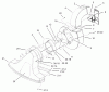 Toro 62925 - 5.5 hp Lawn Vacuum, 2003 (230000001-230999999) Ersatzteile SNOUT, BLOWER AND FAN ASSEMBLY