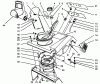 Toro 38196 - CCR 1000 Snowthrower, 1996 (6900001-6999999) Ersatzteile UPPER SHROUD ASSEMBLY