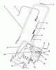 Toro 38195 - CCR 1000 Snowthrower, 1991 (1000001-1999999) Ersatzteile HANDLE ASSEMBLY