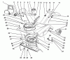 Toro 38195 - CCR 1000 Snowthrower, 1991 (1000001-1999999) Ersatzteile UPPER SHROUD ASSEMBLY