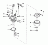 Toro 38196 - CCR 1000 Snowthrower, 1992 (2000001-2999999) Ersatzteile CARBURETOR NO. 632552