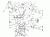 Toro 38196 - CCR 1000 Snowthrower, 1992 (2000001-2999999) Ersatzteile UPPER SHROUD ASSEMBLY