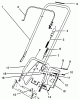 Toro 38196 - CCR 1000 Snowthrower, 1993 (3900001-3999999) Ersatzteile HANDLE ASSEMBLY