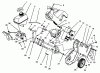 Toro 38196 - CCR 1000 Snowthrower, 1994 (4900001-4999999) Ersatzteile ENGINE & FRAME ASSEMBLY