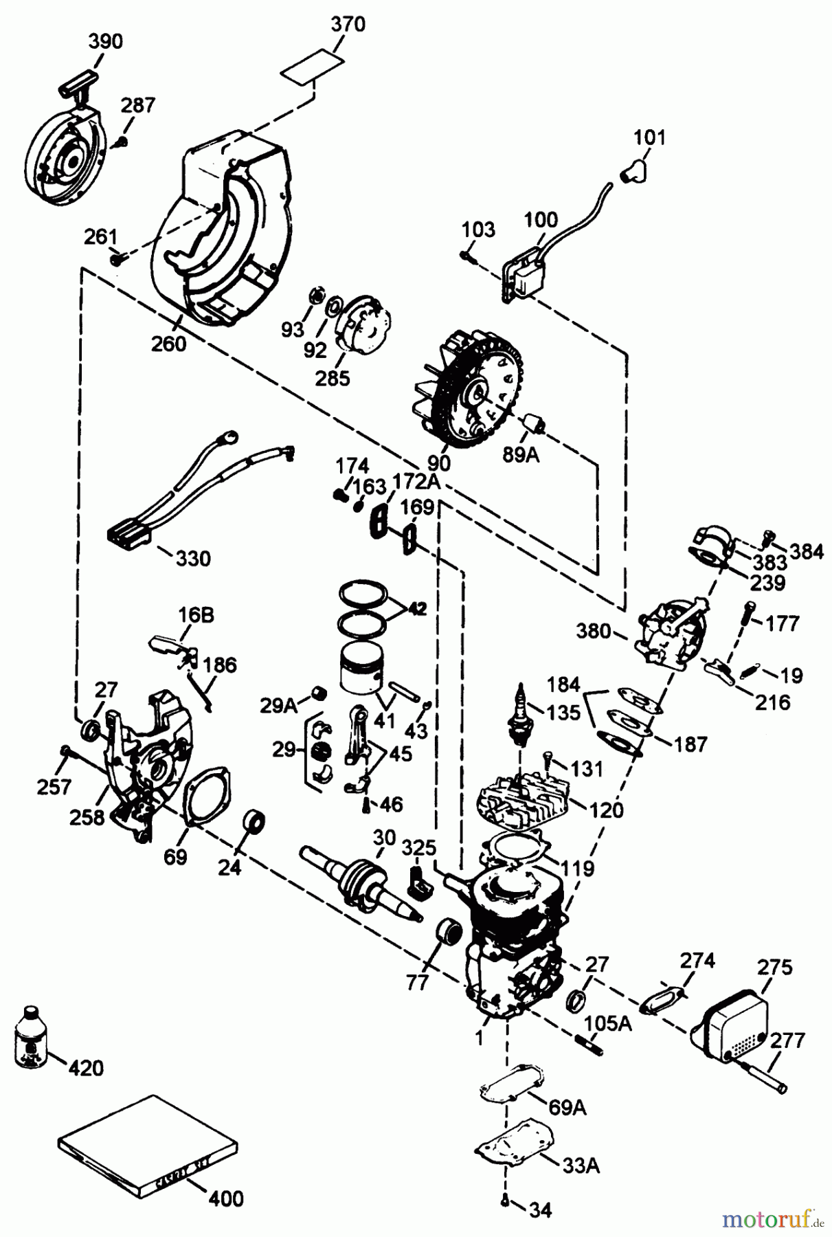Toro Neu Snow Blowers/Snow Throwers Seite 1 38195 - Toro CCR 1000 Snowthrower, 1994 (49000001-49999999) ENGINE TECUMSEH MODEL NO. HSK600-1667S (MODEL NO. 38195)