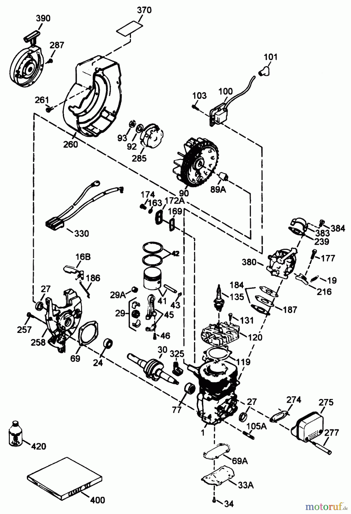 Toro Neu Snow Blowers/Snow Throwers Seite 1 38196 - Toro CCR 1000 Snowthrower, 1994 (4900001-4999999) ENGINE TECUMSEH MODEL NO. HSK600-1681S (MODEL NO. 38196)