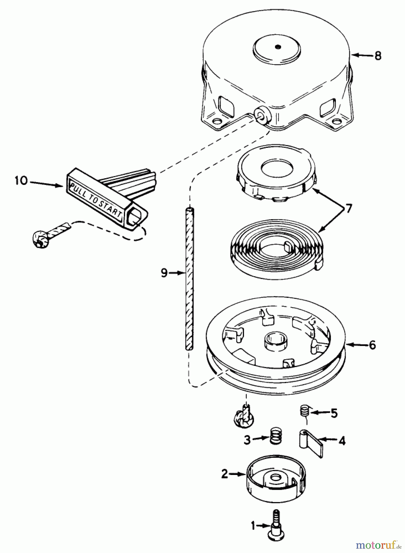  Toro Neu Snow Blowers/Snow Throwers Seite 1 38220 (S-200) - Toro S-200 Snowthrower, 1979 (9000001-9999999) SHROUD & REWIND STARTER NO. 59037(ENGINE MODEL AH520 TYPE 1583)(UNIT MODEL 38220 & 38230)