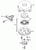 Toro 38220 (S-200) - S-200 Snowthrower, 1979 (9000001-9999999) Ersatzteile SHROUD & REWIND STARTER NO. 59037(ENGINE MODEL AH520 TYPE 1583)(UNIT MODEL 38220 & 38230)