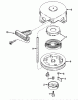 Toro 38225 (S-200) - S-200 Snowthrower, 1980 (0000001-0999999) Ersatzteile SHROUD & REWIND STARTER NO. 590537 ENGINE MODEL AH520 TYPE 1585A UNIT MODEL 38225 (USED ON UNITS WITH SERIAL NO. 0000001 THRU 02