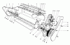 Toro 38232 (S-200) - S-200 Snowthrower, 1982 (2000001-2999999) Ersatzteile LOWER MAIN FRAME ASSEMBLY