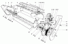 Toro 38232 (S-200) - S-200 Snowthrower, 1983 (3000001-3999999) Ersatzteile LOWER MAIN FRAME ASSEMBLY