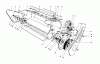 Toro 38235 (S-200) - S-200 Snowthrower, 1981 (1000001-1999999) Ersatzteile LOWER MAIN FRAME ASSEMBLY