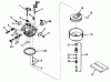 Toro 38240 (421) - 421 Snowthrower, 1979 (9000001-9999999) Ersatzteile CARBURETOR NO. 631929