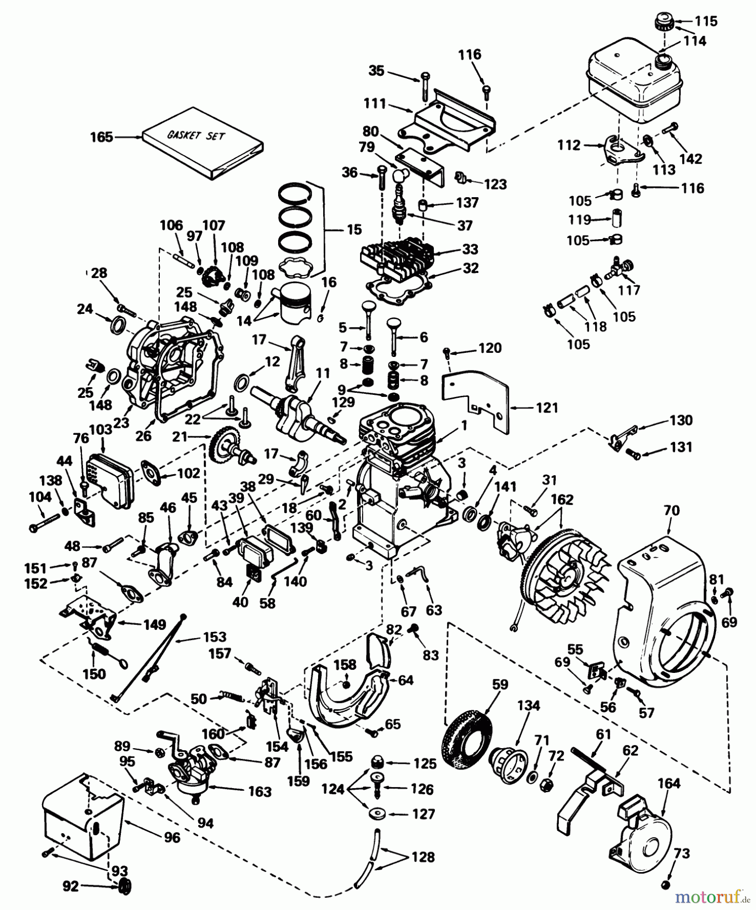 Toro Neu Snow Blowers/Snow Throwers Seite 1 38240 (421) - Toro 421 Snowthrower, 1979 (9000001-9999999) ENGINE TECUMSEH MODEL HS40-55513E