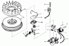 Toro 38240 (421) - 421 Snowthrower, 1979 (9000001-9999999) Ersatzteile MAGNETO NO. 610944A