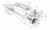 Toro 38252 (S-200) - S-200 Snowthrower, 1981 (1000001-1999999) Ersatzteile LOWER MAIN FRAME ASSEMBLY (MODEL 38242 & 38252)