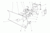 Toro 38250 (421) - 421 Snowthrower, 1980 (0000001-0999999) Ersatzteile GRADER BLADE ASSEMBLY MODEL 59099