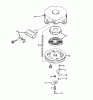 Toro 38250 (421) - 421 Snowthrower, 1980 (0000001-0999999) Ersatzteile REWIND STARTER NO. 590473