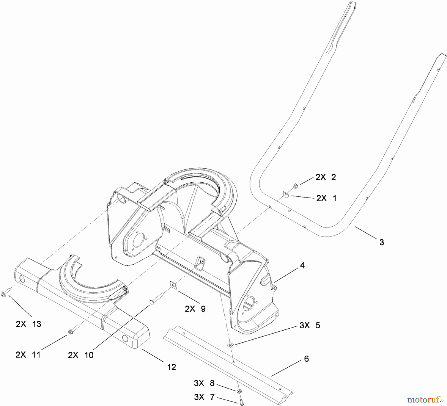 Toro Neu Snow Blowers/Snow Throwers Seite 1 38272 (180) - Toro Power Clear 180 Snowthrower, 2010 (310007386-310999999) AUGER HOUSING ASSEMBLY