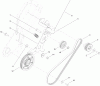 Toro 38272 (418 ZR) - Power Clear 418 ZR Snowthrower, 2013 (SN 313000001-313999999) Ersatzteile BELT AND DRIVE ASSEMBLY
