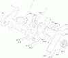 Toro 38273 - Powerlite Snowthrower, 2011 (311003001-311999999) Ersatzteile AXLE, REAR WHEEL AND SIDEPLATE ASSEMBLY