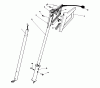 Toro 38305C - Power Shovel Snowthrower, 1987 (7000001-7999999) Ersatzteile HANDLE ASSEMBLY