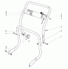 Toro 62933 - 5 hp Lawn Blower, 1974 (4000001-4999999) Ersatzteile HANDLE ASSEMBLY