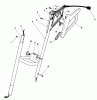 Toro 38310 - Power Shovel Snowthrower, 1991 (10000001-19999999) Ersatzteile HANDLE ASSEMBLY