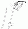 Toro 38315 - Power Shovel Snowthrower, 1982 (2000001-2999999) Ersatzteile HANDLE ASSEMBLY