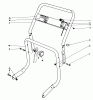 Toro 62933 - 5 hp Lawn Blower, 1977 (7000001-7999999) Ersatzteile HANDLE ASSEMBLY