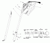 Toro 38325C - Power Shovel Snowthrower, 1989 (9000001-9999999) Ersatzteile HANDLE ASSEMBLY